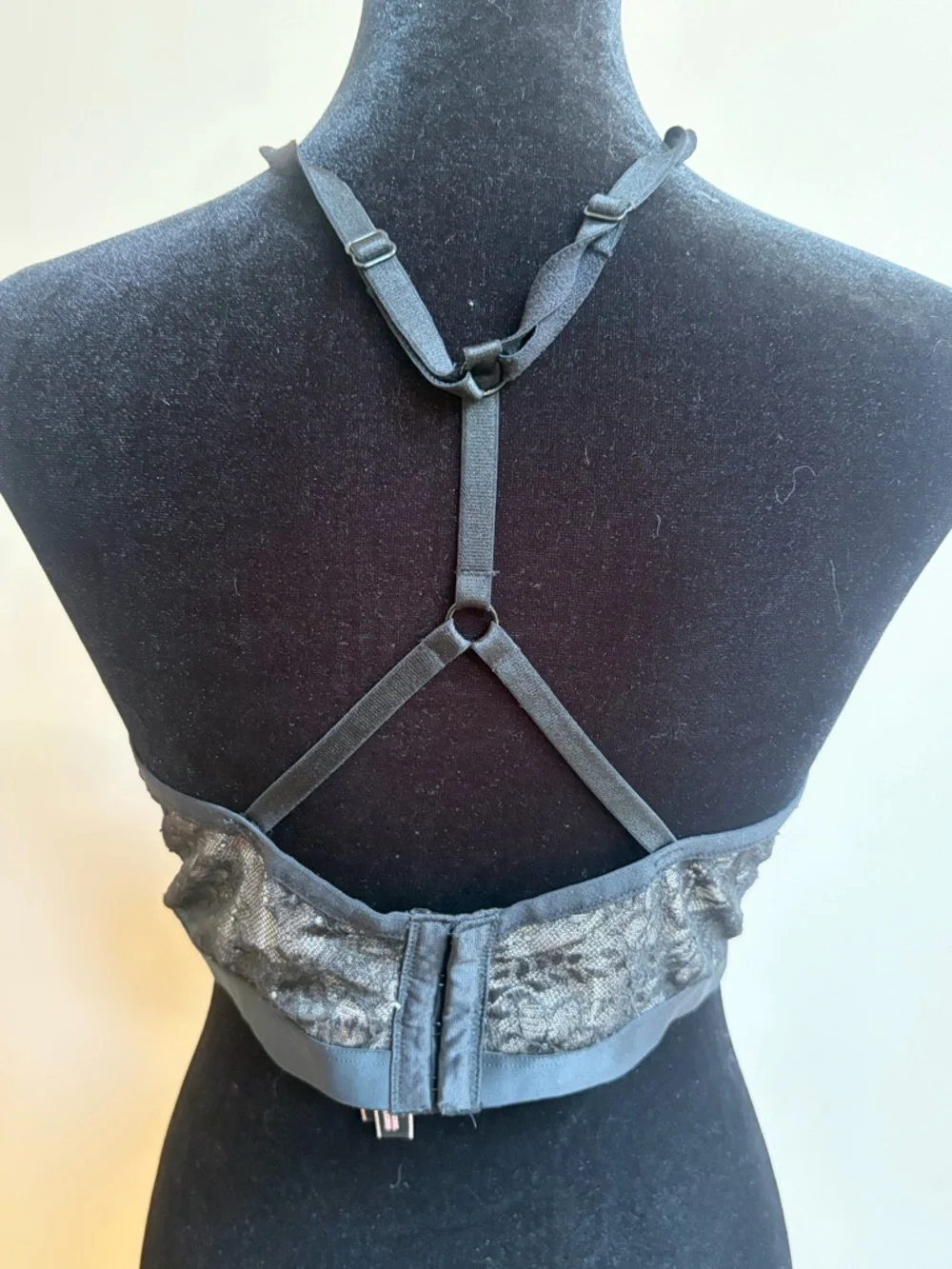 Victoria’s Secret Very Sexy Lace Bralette Intimates Crop Top Bra Black & Nude - Picture 3 of 12